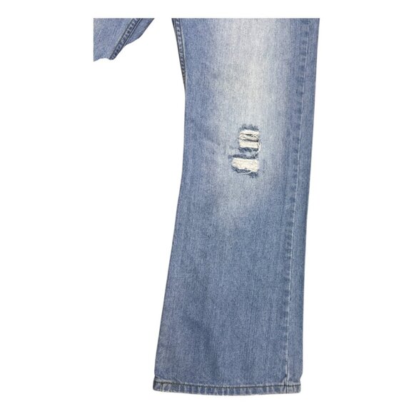 LEVIS Bootcut Distressed Light Wash Casual Denim Jeans Mens 34x32 - Picture 6 of 6